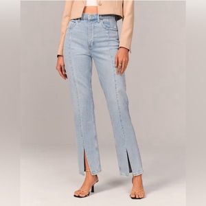 ABERCROMBIE ULTRA HIGH RISE 90s STRAIGHT JEANS